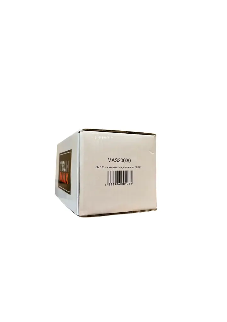 Boite 100 masses zinc jantes acier  30 gr