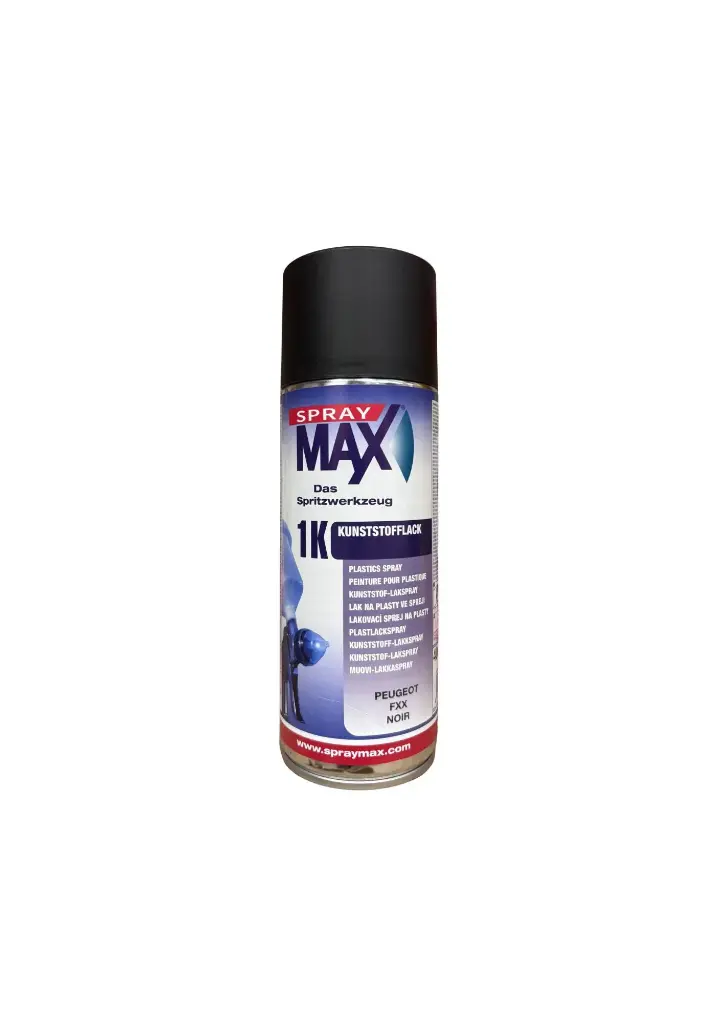 Peinture pour plastique 1K teintes FXX noir Citröen