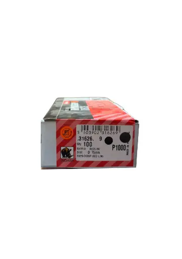 Boite de 100 disques velcro Redline Ø75mm grain 1000