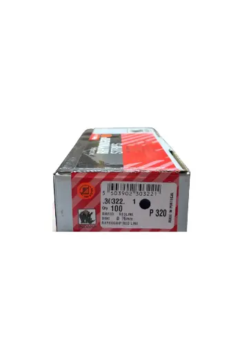 Boite de 100 disques velcro Redline Ø75mm grain 320
