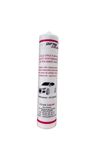 Colle structurale noire hautes performances Difab 310 ml